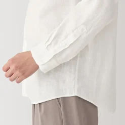 Discount Men's Linen Stand Collar Shirt Shirts & Polos