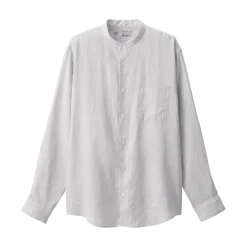 Discount Men's Linen Stand Collar Shirt Shirts & Polos