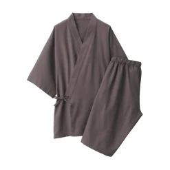 New Men's Lyocell Blend Waffle Weave Jinbei Loungewear Set Pajamas & Loungewear|Loungewear
