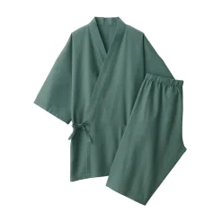 New Men's Lyocell Blend Waffle Weave Jinbei Loungewear Set Pajamas & Loungewear|Loungewear
