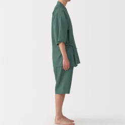 New Men's Lyocell Blend Waffle Weave Jinbei Loungewear Set Pajamas & Loungewear|Loungewear