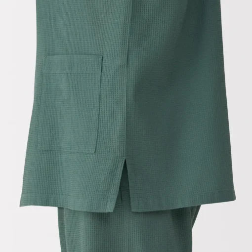 New Men's Lyocell Blend Waffle Weave Jinbei Loungewear Set Pajamas & Loungewear|Loungewear
