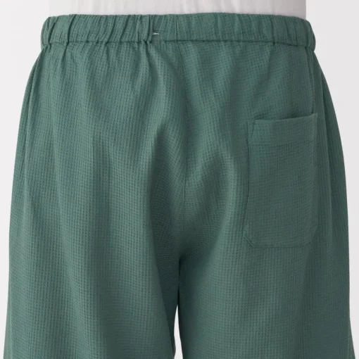 New Men's Lyocell Blend Waffle Weave Jinbei Loungewear Set Pajamas & Loungewear|Loungewear