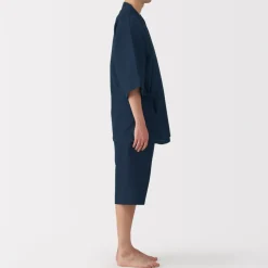 New Men's Lyocell Blend Waffle Weave Jinbei Loungewear Set Pajamas & Loungewear|Loungewear