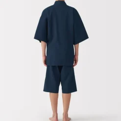 New Men's Lyocell Blend Waffle Weave Jinbei Loungewear Set Pajamas & Loungewear|Loungewear