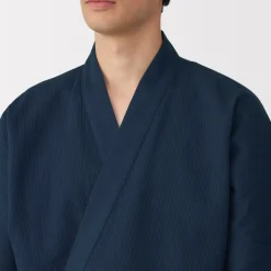 New Men's Lyocell Blend Waffle Weave Jinbei Loungewear Set Pajamas & Loungewear|Loungewear