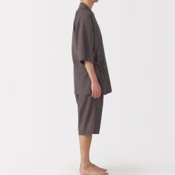 New Men's Lyocell Blend Waffle Weave Jinbei Loungewear Set Pajamas & Loungewear|Loungewear