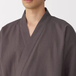 New Men's Lyocell Blend Waffle Weave Jinbei Loungewear Set Pajamas & Loungewear|Loungewear