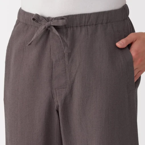 New Men's Lyocell Blend Waffle Weave Jinbei Loungewear Set Pajamas & Loungewear|Loungewear