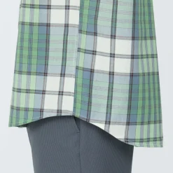 Clearance Men's Madras Check Button Down Short Sleeve Shirt Shirts & Polos