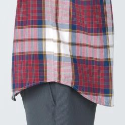 Clearance Men's Madras Check Button Down Short Sleeve Shirt Shirts & Polos