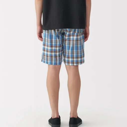 Clearance Men's Madras Check Easy Shorts Shorts
