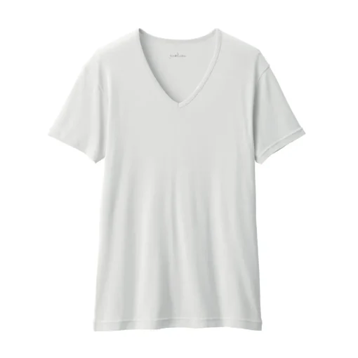 Hot Men's Moisture-Wicking Cotton V-Neck Short Sleeve T-Shirt Underwear & Undershirts|Moisture Wicking Innerwear
