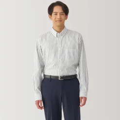 Online Men's Non-Iron Button Down Striped Shirt Shirts & Polos