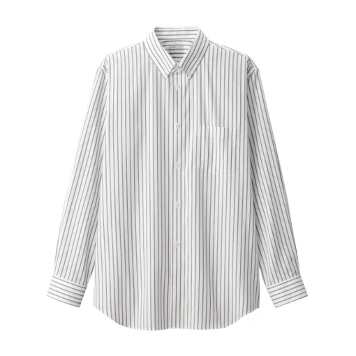 Online Men's Non-Iron Button Down Striped Shirt Shirts & Polos