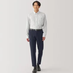 Online Men's Non-Iron Button Down Striped Shirt Shirts & Polos