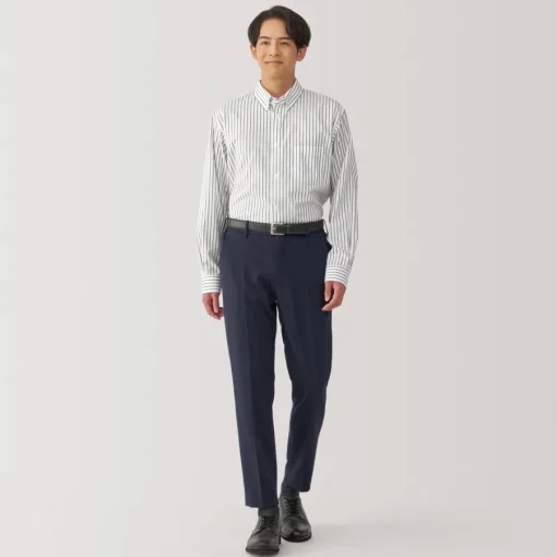 Online Men's Non-Iron Button Down Striped Shirt Shirts & Polos
