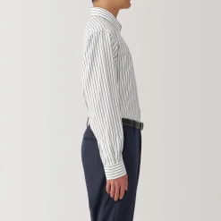 Online Men's Non-Iron Button Down Striped Shirt Shirts & Polos