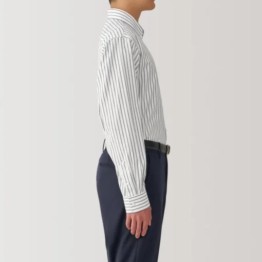 Online Men's Non-Iron Button Down Striped Shirt Shirts & Polos