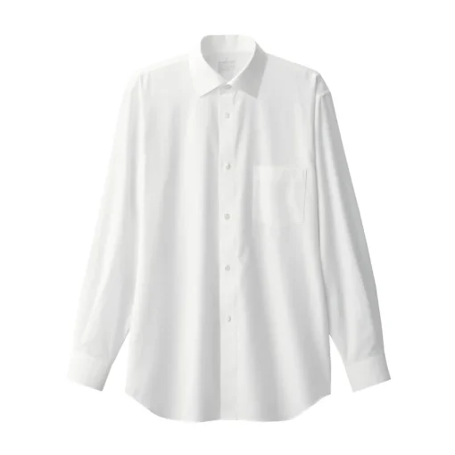Fashion Men's Non-Iron Semi Wide Collar Shirt Shirts & Polos