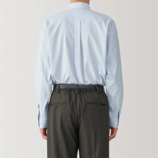 Fashion Men's Non-Iron Semi Wide Collar Shirt Shirts & Polos