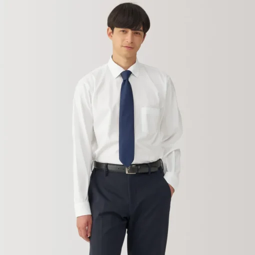 Fashion Men's Non-Iron Semi Wide Collar Shirt Shirts & Polos