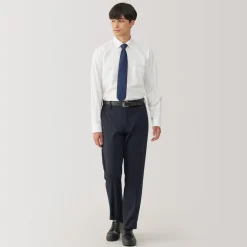 Fashion Men's Non-Iron Semi Wide Collar Shirt Shirts & Polos