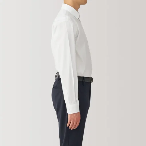 Fashion Men's Non-Iron Semi Wide Collar Shirt Shirts & Polos
