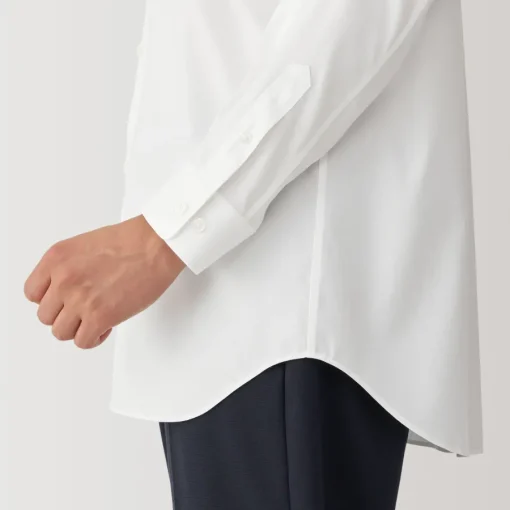 Fashion Men's Non-Iron Semi Wide Collar Shirt Shirts & Polos