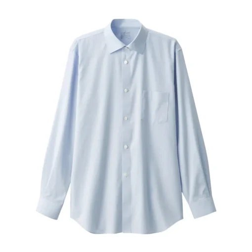 Fashion Men's Non-Iron Semi Wide Collar Shirt Shirts & Polos