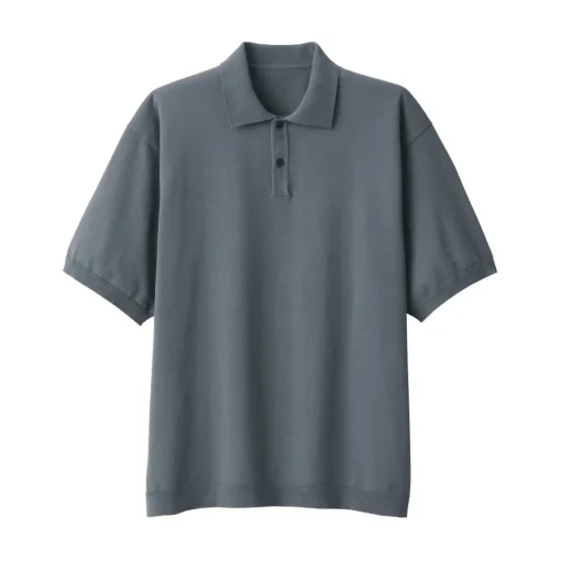 Online Men's Quick Dry Crew Neck Short Sleeve Knit Polo Shirt Shirts & Polos
