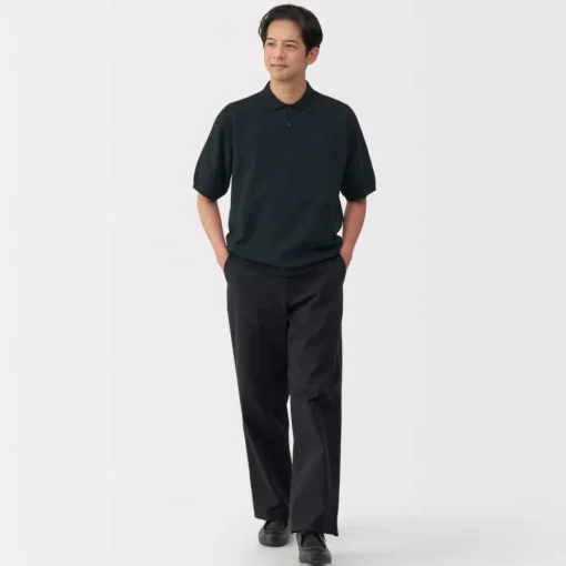 Online Men's Quick Dry Crew Neck Short Sleeve Knit Polo Shirt Shirts & Polos