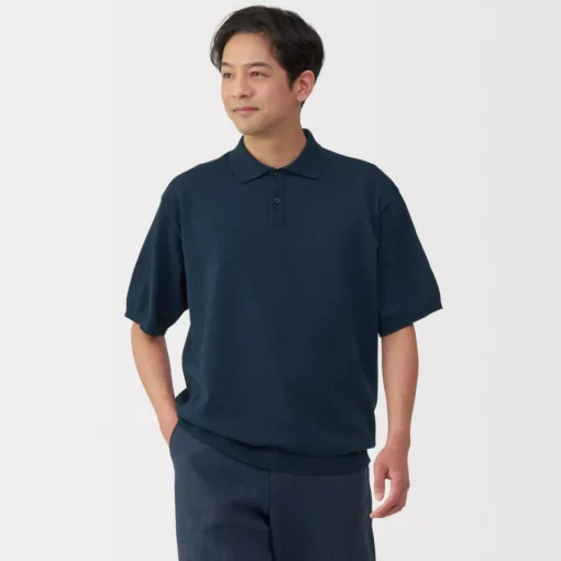 Online Men's Quick Dry Crew Neck Short Sleeve Knit Polo Shirt Shirts & Polos