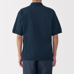 Online Men's Quick Dry Crew Neck Short Sleeve Knit Polo Shirt Shirts & Polos