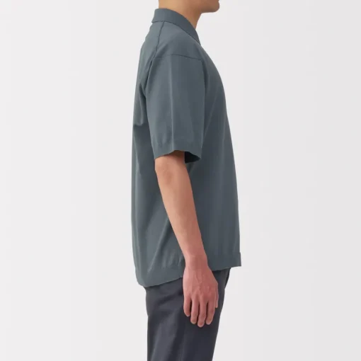 Online Men's Quick Dry Crew Neck Short Sleeve Knit Polo Shirt Shirts & Polos
