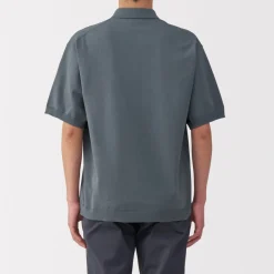 Online Men's Quick Dry Crew Neck Short Sleeve Knit Polo Shirt Shirts & Polos