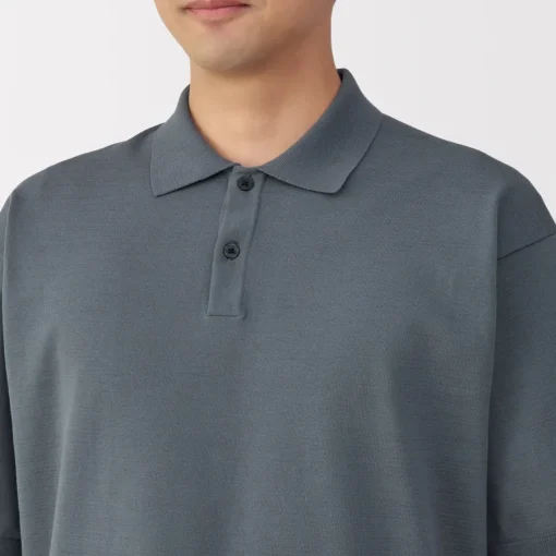 Online Men's Quick Dry Crew Neck Short Sleeve Knit Polo Shirt Shirts & Polos