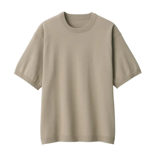 Sale Men's Quick Dry Crew Neck Short Sleeve Knit T-Shirt T-Shirts