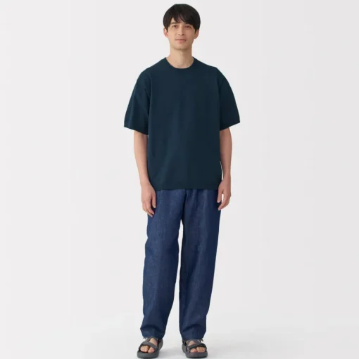 Sale Men's Quick Dry Crew Neck Short Sleeve Knit T-Shirt T-Shirts