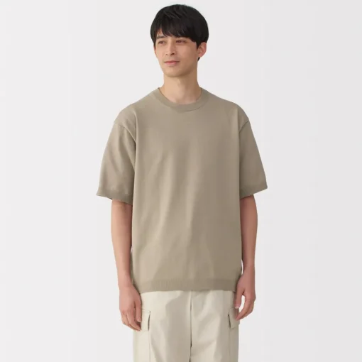 Sale Men's Quick Dry Crew Neck Short Sleeve Knit T-Shirt T-Shirts