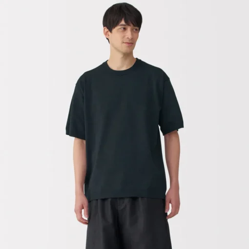 Sale Men's Quick Dry Crew Neck Short Sleeve Knit T-Shirt T-Shirts