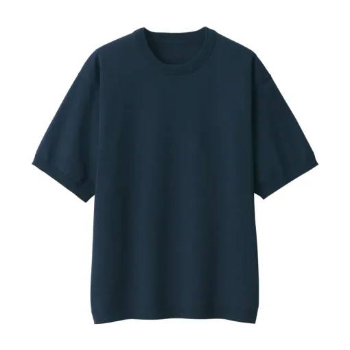 Sale Men's Quick Dry Crew Neck Short Sleeve Knit T-Shirt T-Shirts