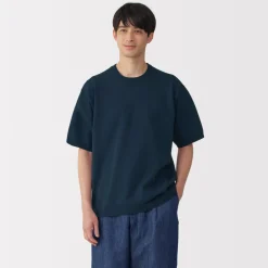 Sale Men's Quick Dry Crew Neck Short Sleeve Knit T-Shirt T-Shirts