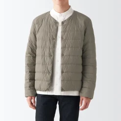 Online Men's Recycled Nylon Lightweight Collarless Down Jacket Lightweight Down Jackets & Vests