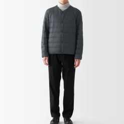 Online Men's Recycled Nylon Lightweight Collarless Down Jacket Lightweight Down Jackets & Vests