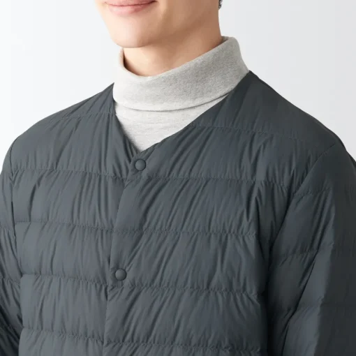 Online Men's Recycled Nylon Lightweight Collarless Down Jacket Lightweight Down Jackets & Vests