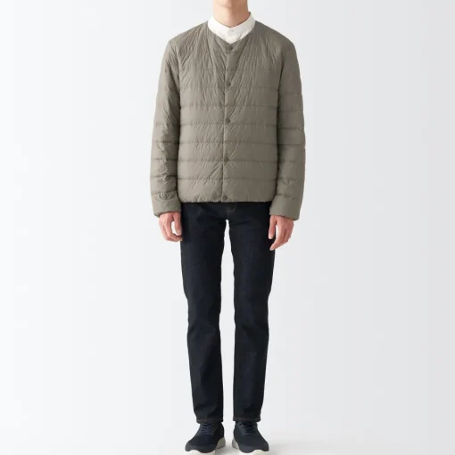 Online Men's Recycled Nylon Lightweight Collarless Down Jacket Lightweight Down Jackets & Vests