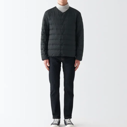 Online Men's Recycled Nylon Lightweight Collarless Down Jacket Lightweight Down Jackets & Vests