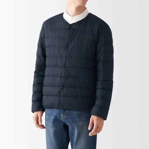Online Men's Recycled Nylon Lightweight Collarless Down Jacket Lightweight Down Jackets & Vests