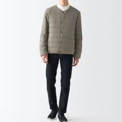 Online Men's Recycled Nylon Lightweight Collarless Down Jacket Lightweight Down Jackets & Vests
